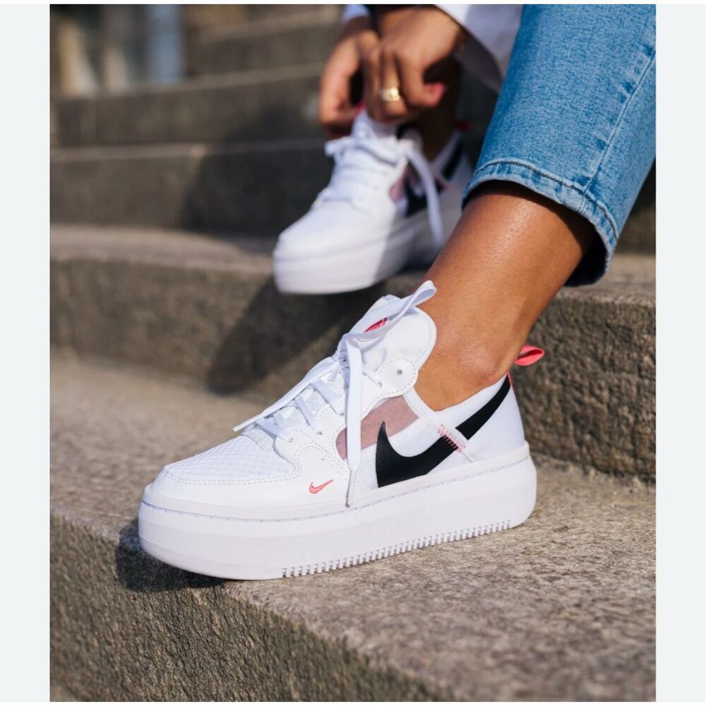 Nike Alta court vision sea coral 8 white sneakers shoes 39 - Picture 9 of 10